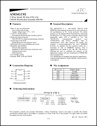 AM24LC02S8 datasheet: 2.7-5.5V 2-wire serial 2K-bits (256 x8) CMOS electrically erasable PROM AM24LC02S8
