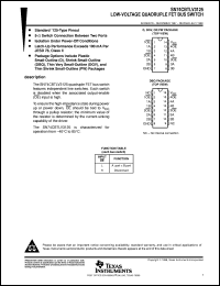 SN74CBTLV3125PWR datasheet:  LOW-VOLTAGE QUADRUPLE FET BUS SWITCH SN74CBTLV3125PWR