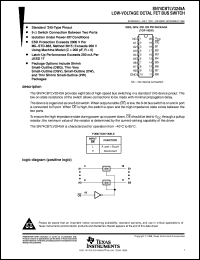 SN74CBTLV3245ADW datasheet:  LOW-VOLTAGE OCTAL FET BUS SWITCH SN74CBTLV3245ADW