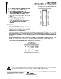 SN74CBTLV3384DW datasheet:  LOW-VOLTAGE 10-BIT FET BUS SWITCH SN74CBTLV3384DW