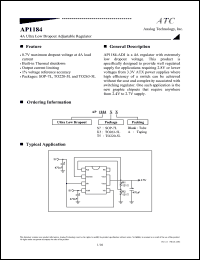 AP1184S7 datasheet: 0.7V 4A ultra low dropout adjustable regulator AP1184S7