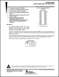 SN74CBTLV3861DWR datasheet:  LOW-VOLTAGE 10-BIT FET BUS SWITCH SN74CBTLV3861DWR