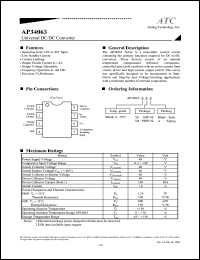 AP34063N8 datasheet: universal DC/DC converter AP34063N8