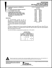 SN74CBTS3384DBQR datasheet:  10-BIT FET BUS SWITCH WITH SCHOTTKY DIODE CLAMPING SN74CBTS3384DBQR