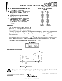 SN74CBTS6800DBQR datasheet:  10-BIT FET BUS SWITCH WITH PRECHARGED OUTPUTS AND SCHOTTKY DIODE CLAMPING SN74CBTS6800DBQR