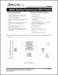 MU9C4K64-70TDC datasheet: 70ns 4096 x 64 MU9C routing coprocessor (RCP) MU9C4K64-70TDC