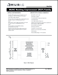 MU9C4K64-70TDI datasheet: 70ns 4096 x 64 MU9C routing coprocessor (RCP) MU9C4K64-70TDI