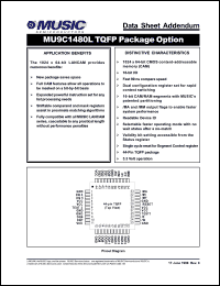 MU9C1480L-90TAC datasheet: 90ns 3.3V 1024 x 64bit MU9C1480L LANCAM MU9C1480L-90TAC