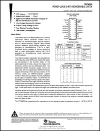 TPIC6259N datasheet:  8-BIT ADDRESSABLE LATCH TPIC6259N