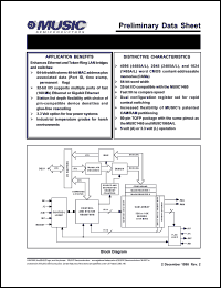 MU9C4485A-12TCC datasheet: 5.0V 120ns 4096 x 64bit widePort LANCAM MU9C4485A-12TCC