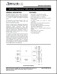 MUAD8K136-66B272C datasheet: 66MHz 1M ternary CAM MUAD8K136-66B272C