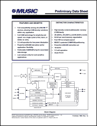 MU9C248L-10DC datasheet: 3.3V 100ns 2048 x 64 LANCAM MU9C248L-10DC