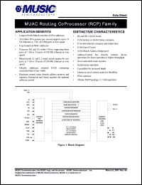 MUAC8K64-70TDC datasheet: 70ns 8192 x 64 MUAA routing co-processor (RCP) MUAC8K64-70TDC