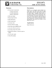 ES51971Q datasheet: 3400 auto DMM ES51971Q