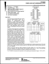 TPIC6B259DW datasheet:  8-BIT ADDRESSABLE LATCH TPIC6B259DW