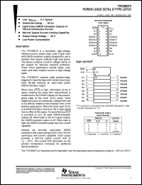 TPIC6B273N datasheet:  OCTAL D-TYPE LATCH TPIC6B273N