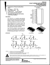 TPIC1310KTR datasheet:  3-HALF H-BRIDGE GATE PROTECTED POWER DMOS ARRAY TPIC1310KTR