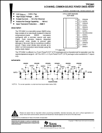 TPIC2601KTC datasheet:  6-CHANNEL COMMON-SOURCE DRIVER TPIC2601KTC