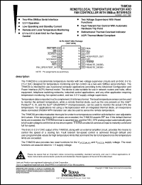 THMC50DBQR datasheet:  REMOTE/LOCAL TEMPERATURE MONITOR & FAN CONTROLLER W/SMBUS INTERFACE THMC50DBQR