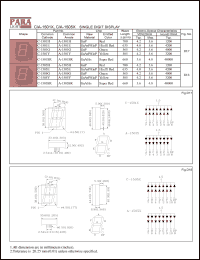A-1505Y datasheet: Common anode yellow single digit display A-1505Y