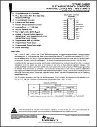 TLV2543CDB datasheet:  12-BIT 66 KSPS ADC SER. OUT, PGRMABLE PWRDN, MSB/LSB FIRST, BUILT-IN SELF-TEST MODE, 11 CH. TLV2543CDB