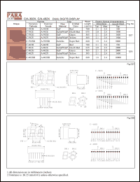 C-402H datasheet: Common cathode red dual digit display C-402H