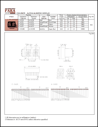 C-542Y datasheet: Common cathode yellow alpha-numeric display C-542Y