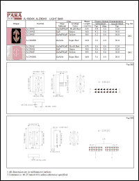 A-2304SR datasheet: Light bar super red A-2304SR