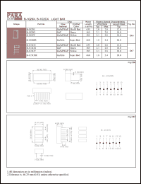 B-1C2CG datasheet: Light bar green B-1C2CG