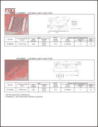 S-01002G datasheet: LCD back light, COG type, yellow/green S-01002G