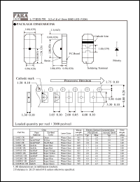 L-110SYC-TR datasheet: 3.2 x 1.6 x 1.0 mm SMD LED, super yellow L-110SYC-TR