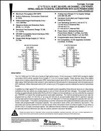 TLV1504IDR datasheet:  10-BIT 200 KSPS ADC SERIAL OUT, HARDWARE/SOFTWARE/AUTO POWERDOWN, PGRMABLE AUTO CHANNEL SWEEP, 4 CH. TLV1504IDR