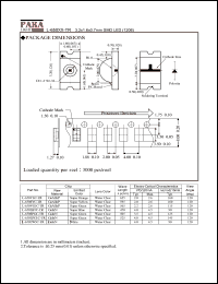 L-650LW5C-TR datasheet: 3.2 x 1.6 x 0.7 mm SMD LED, white L-650LW5C-TR