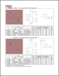 L-214SRD datasheet: 1.8 mm dia tower type LED lamp, super red L-214SRD