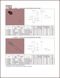 L-443SRD datasheet: Super red, 1.0 x 5.0 x 8.0 mm rectangular LED lamp L-443SRD