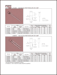 L-4L3ED datasheet: Hi effi red, 1.9 x 3.9 x 5.0 mm rectangular LED lamp L-4L3ED