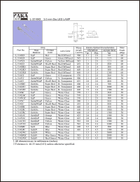 L-314EC datasheet: 3.0 mm dia LED lamp, hi effi red L-314EC