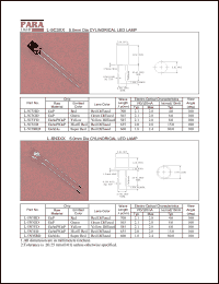 L-5C3HD datasheet: 5.0 mm dia cylindrical LED lamp, red L-5C3HD