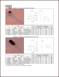 L-6H2ED datasheet: 5.0 x 5.0mm square LED lamp, hi.effi red L-6H2ED