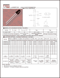 L-51ROPT1D2 datasheet: 5.0 mm phototransistor L-51ROPT1D2