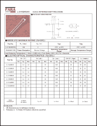L-514EIR3C datasheet: 5.0 mm infrared emitting diode L-514EIR3C