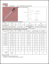 L-514EIR1BC datasheet: 5.0 mm infrared emitting diode L-514EIR1BC