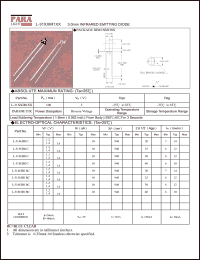 L-314EIR1C datasheet: 3.0 mm infrared emitting diode L-314EIR1C