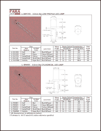 L-3N4HD datasheet: 3.0 mm dia low frofile LED lamp, red L-3N4HD