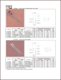 L-503YD datasheet: 5.0 mm dia flangeless LED lamp,yellow L-503YD