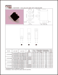 L-H331008B datasheet: 3.0 mm dia LED lamp, with LED-H330 holder L-H331008B