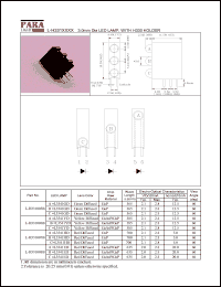 L-H331007B datasheet: 3.0 mm dia LED lamp, with LED-H330 holder L-H331007B