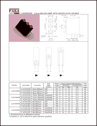 L-H333005B datasheet: 3.0 mm dia LED lamp, with HB-2331,HC-01 holder L-H333005B