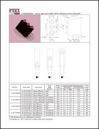 L-H333008B datasheet: 3.0 mm dia LED lamp, with HB-2331,HC-01 holder L-H333008B