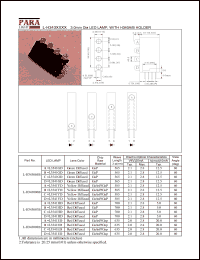 L-H343006B datasheet: 3.0 mm dia LED lamp, with H340A/B holder L-H343006B